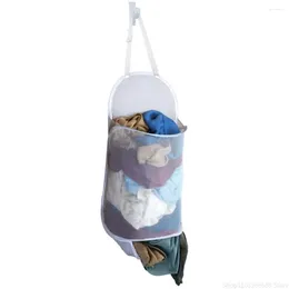 Storage Bags Deluxe Mesh Over-the-Door -Up Clothes Basket With Hooks And Adjustable Straps - Material For Laundry