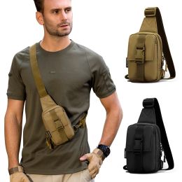 Bags Tactical Chest Bag Military Trekking Pack EDC Sports Bag Shoulder Bag Crossbody Pack Assault Pouch for Hiking Cycling Campinga