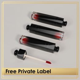 Lipstick Custom Label Matte Liquid Lipstick Black Luxurious Packaging with Wand 27 Matte Shades Available Long Lasting Waterproof