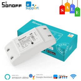 Control SONOFF RFR2 433MHz WiFi DIY Smart Switch Smart Home Automation Module Via Ewelink APP Remote Control Work With Alexa Google Home