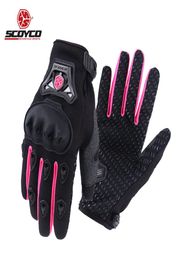 Women Motorcycle Gloves Pink Summer Breathable Mitten Racing Beautiful Sexy Lycra Sports Bicycle Cycling Motorbike Glove Motocross3920971