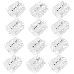 Table Cloth 50 Pcs Napkin Holder Rings Wedding For Reflective Festival Xmas Paper Decors Holiday Holders