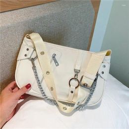 Hobo Casual Underarm Bag Retro Designer Women Travel Chain Clutch Purse And Handbag Female Small Nylon Armpit Shoulder Bolsa