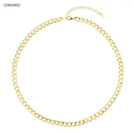 Chains Kikichicc 925 Sterling Silver 2024 Thicker Chain Choker Necklace Large Women Rock Punk Luxury Party Jewelry