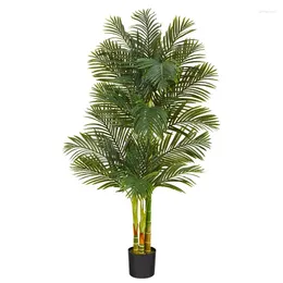 Decorative Flowers Golden Cane Artificial Tree Green