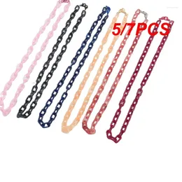 Hooks 5/7PCS Fashionable And Candy Color Acrylic Mask Lanyard Glasses (random Color)