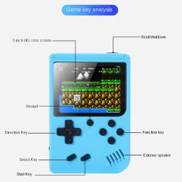 Retro Portable Mini Video Game Console 8-Bit LCD Game Player Built-in 400 500 Games AV Handheld Game Console For Children