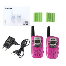 PC Material Pink Walkie Talkie Children Rechargeable 2pcs Toy For Girl 6 Years Birthday Gift Rechargeable Battery