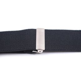 35mm Wide Men Suspenders High Elastic Adjustable 3 Strong Clips Suspender Heavy Duty X Back Trousers Braces