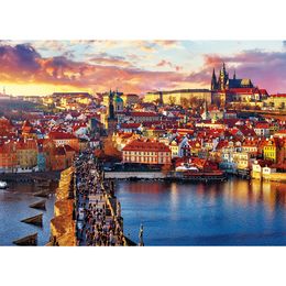 MaxRenard Jigsaw Puzzle 1000 Pieces for Adult Czech Prague Castle Environmentally Friendly Paper Christmas Gift Toy