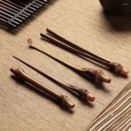 Tea Scoops Chinese Traditional Style Accessories Natural Bamboo Teaspoon Clip For Home El Office Teahouse