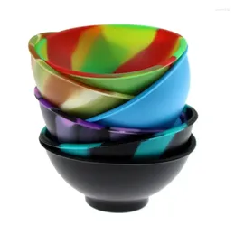 Storage Bottles 1Pcs Household Silicone Container Bowl 70mm Multi-Color Smoking Accessories Kitchen Home Smoke Box