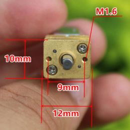 Mini N20 Gear Motor DC 3V-12V Slow Speed Full Metal Gearbox Gear Reducer Electric Engine Large Torque DIY Toy Robot