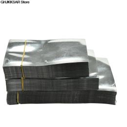 New 100 Pcs/lot Aluminium Foil Bag Pouch Mylar Vacuum Silver Food Storage Flat Bags 3 Sizes good quality
