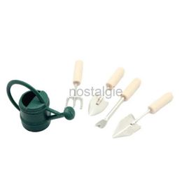 Kitchens Play Food 1 12 Dollhouse Miniature Garden Tool Watering Can Farm Tools Gardening Set Kettle Shovel Fork Outdoor Courtyard Model Decor Toy 2443