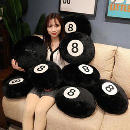 Pillow 35/50CM Simulation Billiards 8 Ball Plush Stuffed Soft Toy Eight Balls Pool Players Home Decor Indoor Sport Creative Gift