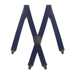 Strong Heavy Duty Work Suspenders for Men 3.7cm Wide X-Back Plastic Gripper Clasps Adjustable Elastic Trouser Pants Braces