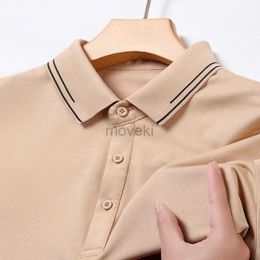 Men's T-Shirts Mens Summer Solid Colour Business Casual Fashion Breathable Polo Neck T-shirt Comfortable and Versatile New Style 2443