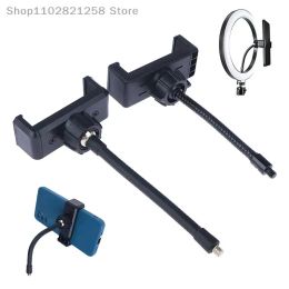 Ring Light Table Support Cell Phone Tripod Monopod Portable Hose Clip For Smartphone Stand Live Broadcast Flexible Clamp Holder