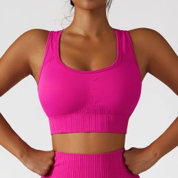 Bras Yoga Sports Female Seamless Bra Clothing Top Women 2022 New Gym Bralette Training Backless Fitness Ladies Underwear Sportswear