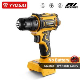 VVOSAI MTSER 50NM Brushless Electric Drill 251 Torque Settings 2Speeds Power Screwdriver 20V Cordless 240402