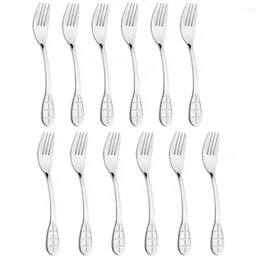 Forks 12 -grade Silverware Cutlery Sets With Pasta Kitchen Utensils Fork For Lunch Camping School