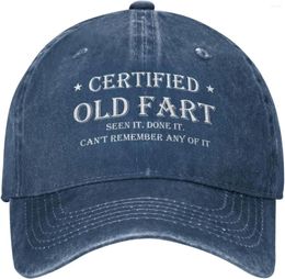 Ball Caps Funny Hat Certified Old Fart For Men Baseball Hats Graphic Cap