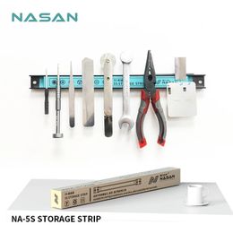 NASAN NA5S Magnetic Tool Holder Magnet Bar Strip For Repair Tools Storage Screwdriver Knife Iron Products 240322