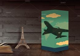 Touch Bedside Lamp 3D Night Light Paper Shadow Light Aeroplane Shape Table Lamp for Children Gifts9753197