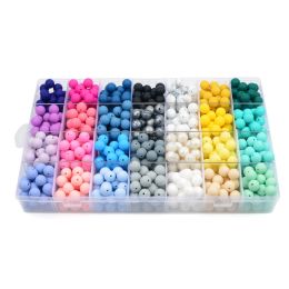 LOFCA 9mm 20pcs/lot Round Loose Silicone Beads For Silicone Necklace DIY Silicone Teething Necklace Silicone Beads BPA Free