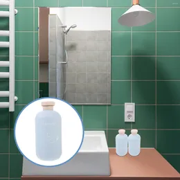 Liquid Soap Dispenser 3 Pcs Shampoo Bottles Plastic Refillable Filling Empty Lotion Lids Travel
