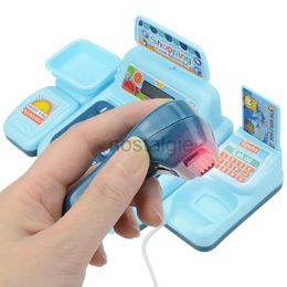 Kitchens Play Food Simulation Shopping Cash House Toys Electronic Game For Kids Lighting And Sound Effects Supermarket Cashier Toys Boy Girl Gifts 2443