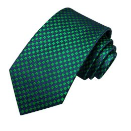 Hi-Tie Green Blue Dot Silk Elegant Tie For Men Groom Wedding Men Necktie Pocket Square Cufflink Accessory Wholesale Designer