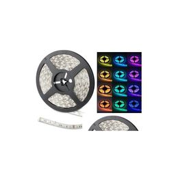 Led Strips 100M 20 Rolls Strip Light Rgb 5050 Smd 300Led Waterproof Ip65 100 Meter Ribbon Change Color Halloween Christmas String Vi Dhdy0