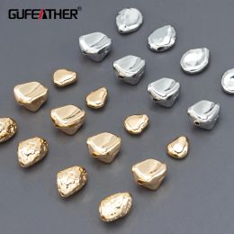 Components Gufeather Ma21,jewelry Accessories,pass Reach,nickel Free, Gold Plated,copper,charms,diy Necklace,jewelry Makeing,6pcs/lot