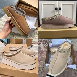 Designer 2024 Tasman Slippers Winter Boots Australia Women Slippers Classic Snow Boot Plush Ankle Short Mini Fur Womens Tazz Booties 35-45 s ies