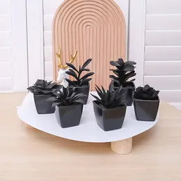 Decorative Flowers 1SET Home Decoration -6PCS Simulation Succulent Small Pot Combination - El Living Room Tabletop