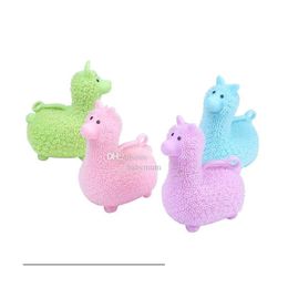 Led Toys Glowing Kids Toy Light Up Anti Kawaii Alpaca Squeeze Rubber Yoyo Bouncy Ball Decompression Party Favour Gift Drop Delivery Gif Dhtly