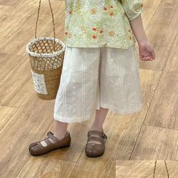 Trousers 2024 Style Girls Boys Pants Cotton Spring Fashion Kids Long 2-8T Drop Delivery Baby Maternity Clothing Otejn