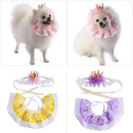 Dog Apparel Creative Princess Crown Cat Accessories Party Supplies Puppies Hat Neckerchief Pet Headgear