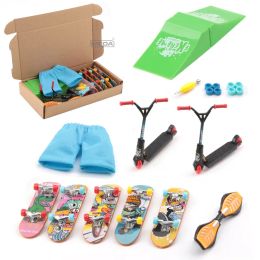 Finger Tech Skateboards Mini Skate Park Ramp Sets Finger scooter Fingertip Bikes Fingerboard Extreme Sport Deck Novelty Toys