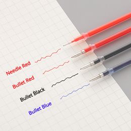 ジェルペンセットブラックブルーボールポイント0.5 mm補充されるかわいい学校のオフィスライティングペン用品カワイイ韓国文房具