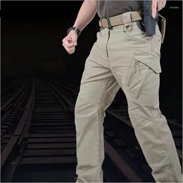 Men's Pants 2024 IX9 City Tactical Cargo Men Combat Cotton Pockets Stretch Paintball Militar Casual Trousers