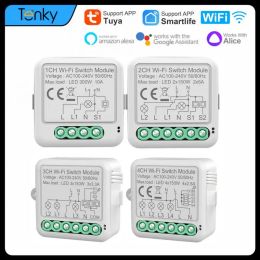 Control Tuya Wifi MINI Smart Diy Switch Module With Energy Monitor 2way Control Smart Home Works With With Alexa Google Home Alice