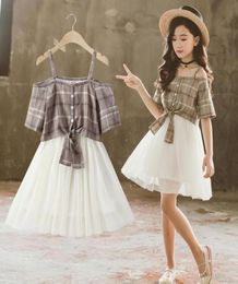 Summer Girls Dress 2021 Teenager Girl Party Dresses Tulle Princess For Clothes 4 5 6 7 8 9 10 11 12 Years Girl039s3083644