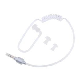 3.5mm Air Duct Tube Mono Headset Earphone for Phone Radio 3.5mm Mono Headset Mono design soft silicone ear buds