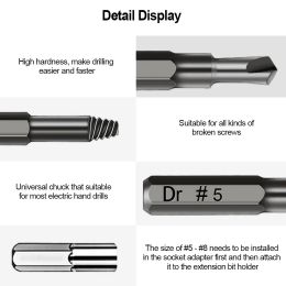 22Pcs Damaged Screw Extractor Drill Bits Purpose Tools HSS Broken Speed Out Easy out Bolt Stud Stripped Screw Remover Tool