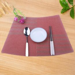 Table Mats Dishwasher Safe Placemats Heat-resistant Pvc For Dining Protection Non-slip Insulation Kitchen Supplies