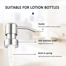 Liquid Soap Dispenser Bathroom Products Portable Dispensers Metal DIY Pump Lotion Replacement Head Jar Tube Home Supplies