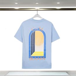 Wholesale men T-shirt New Short Sleeve 2XL 3XL Fantasy Gate Letter Print Personalised Round Neck